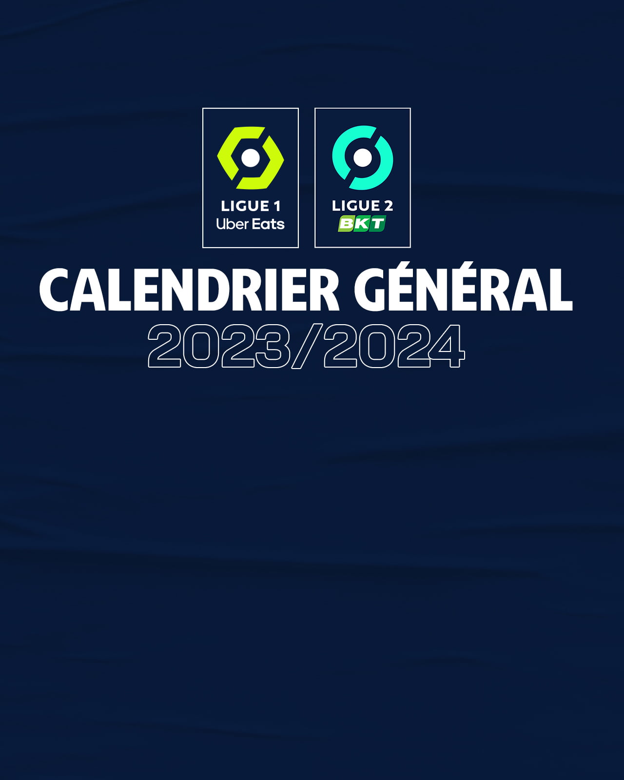 Calendrier général des compétitions 2023/2024